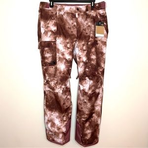 The North Face Women's Freedom Insulated Pants Size XL Ginger Snow Dye Print